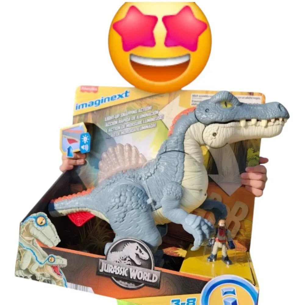 NEW Fisher-Price Imaginext LARGE Jurassic World Dinosaur Spinosaurus Toy With Li